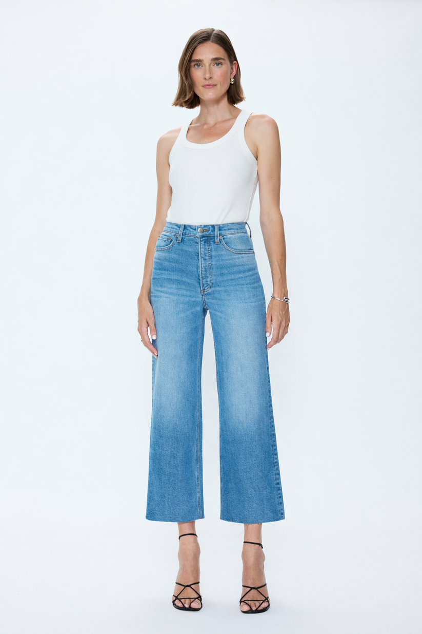 Pistola Lana Crop High Rise Ultri Wide Leg - Wild Heart