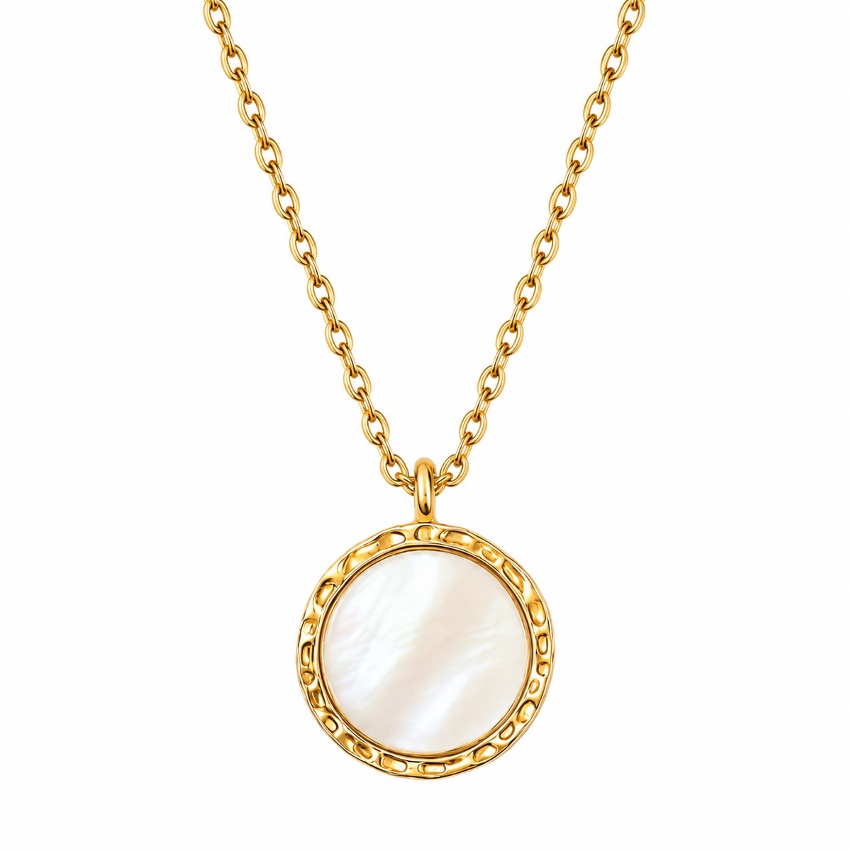 Ellie Vail Alba Mother of Pearl Pendant Necklace