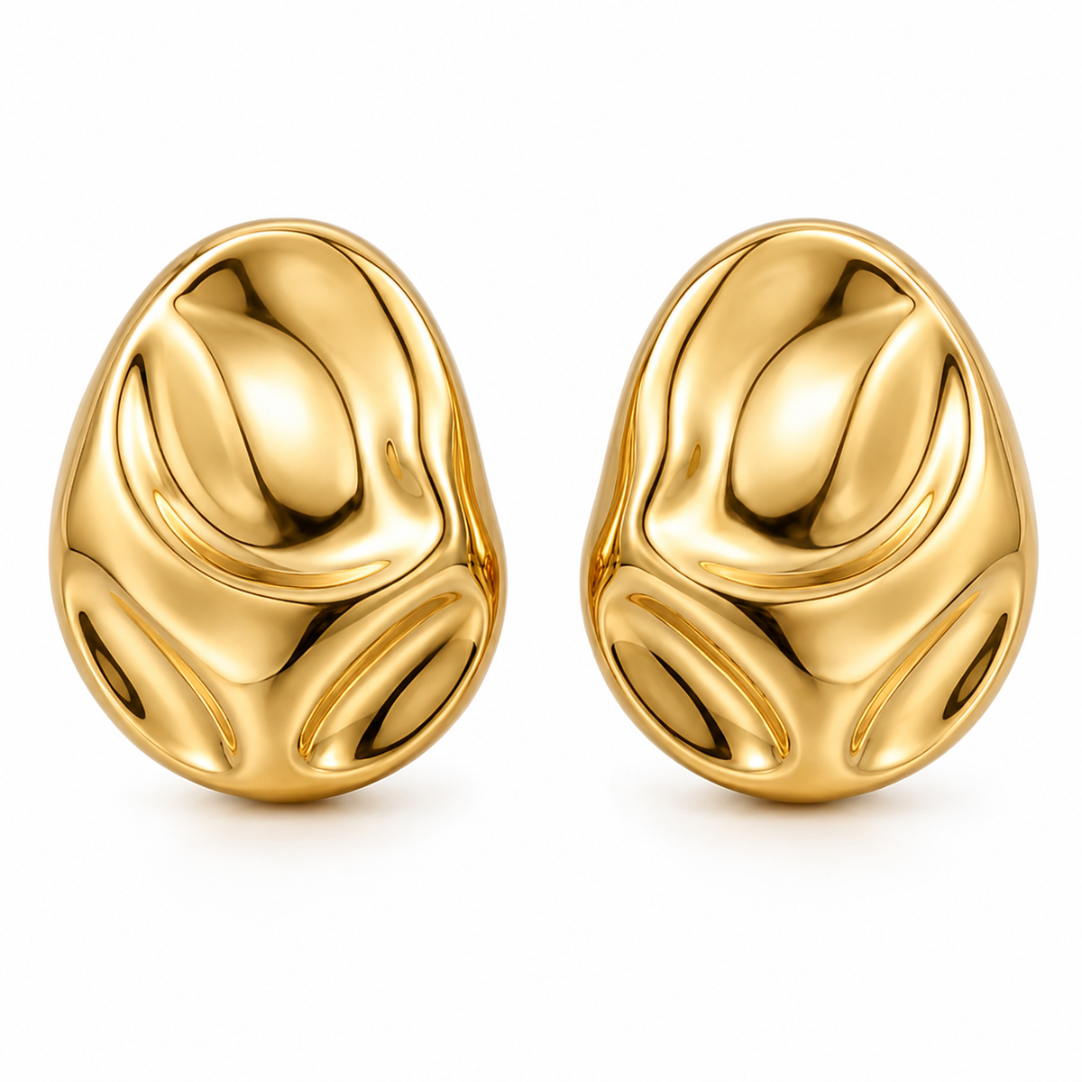Ellie Vail Katia Oversized Molten Stud Earring