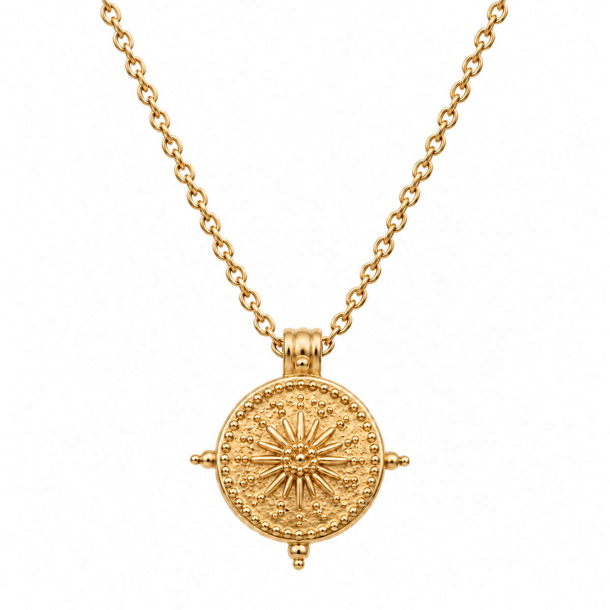 Ellie Vail Beckett Sun Disc Pendant Necklace