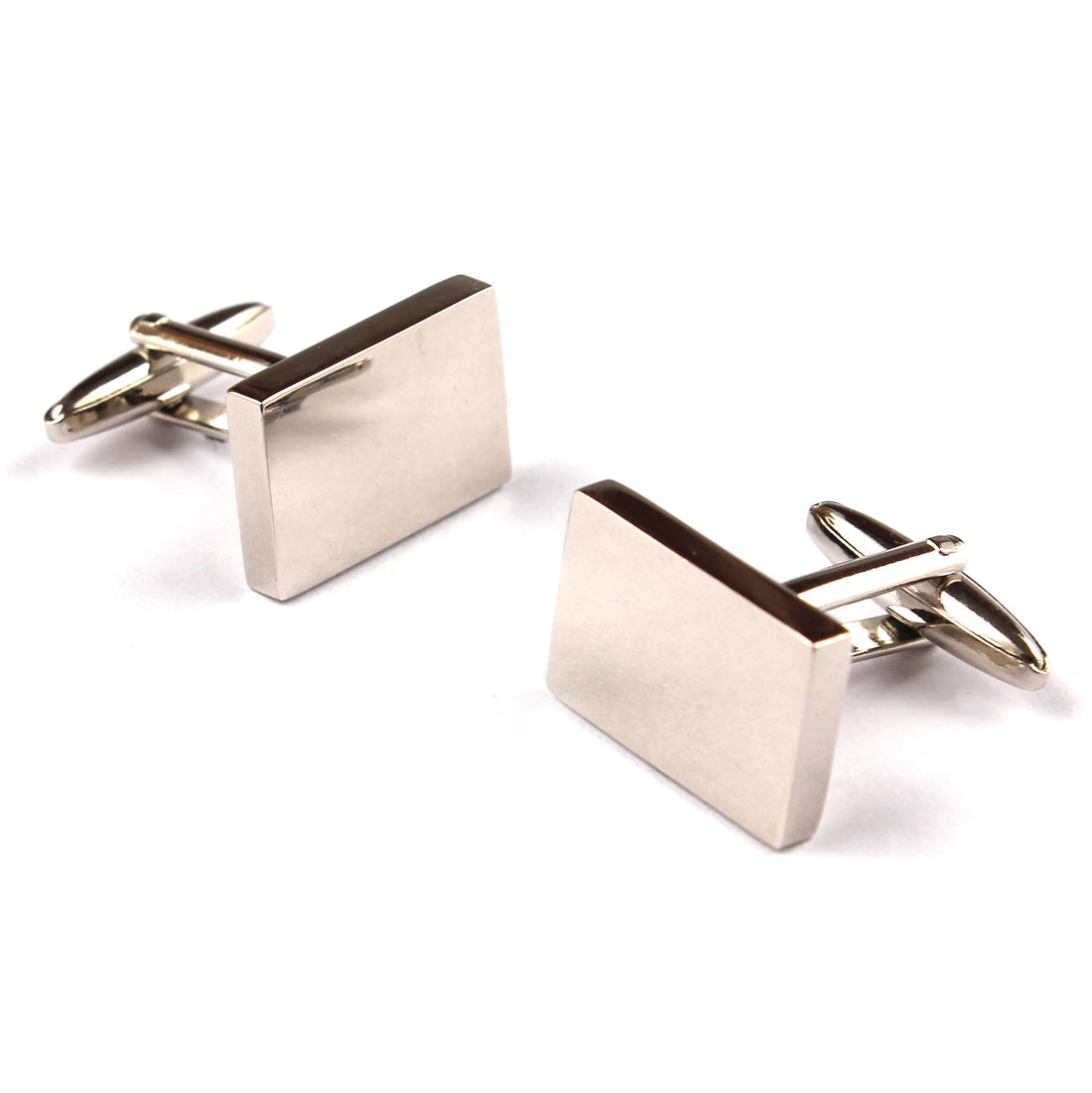 OTAA Classic Silver Rectangle Cufflinks