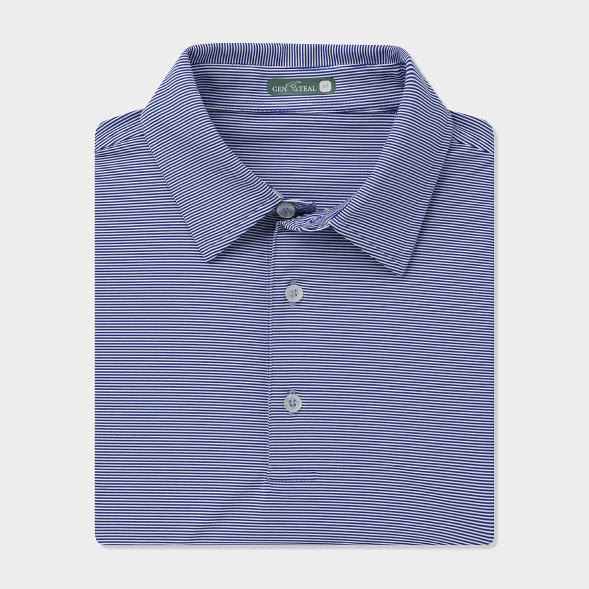 GenTeal Club Pinstripe Performance Polo