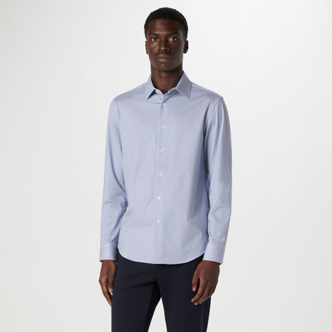 BUGATCHI James Geometric OoohCotton Shirt