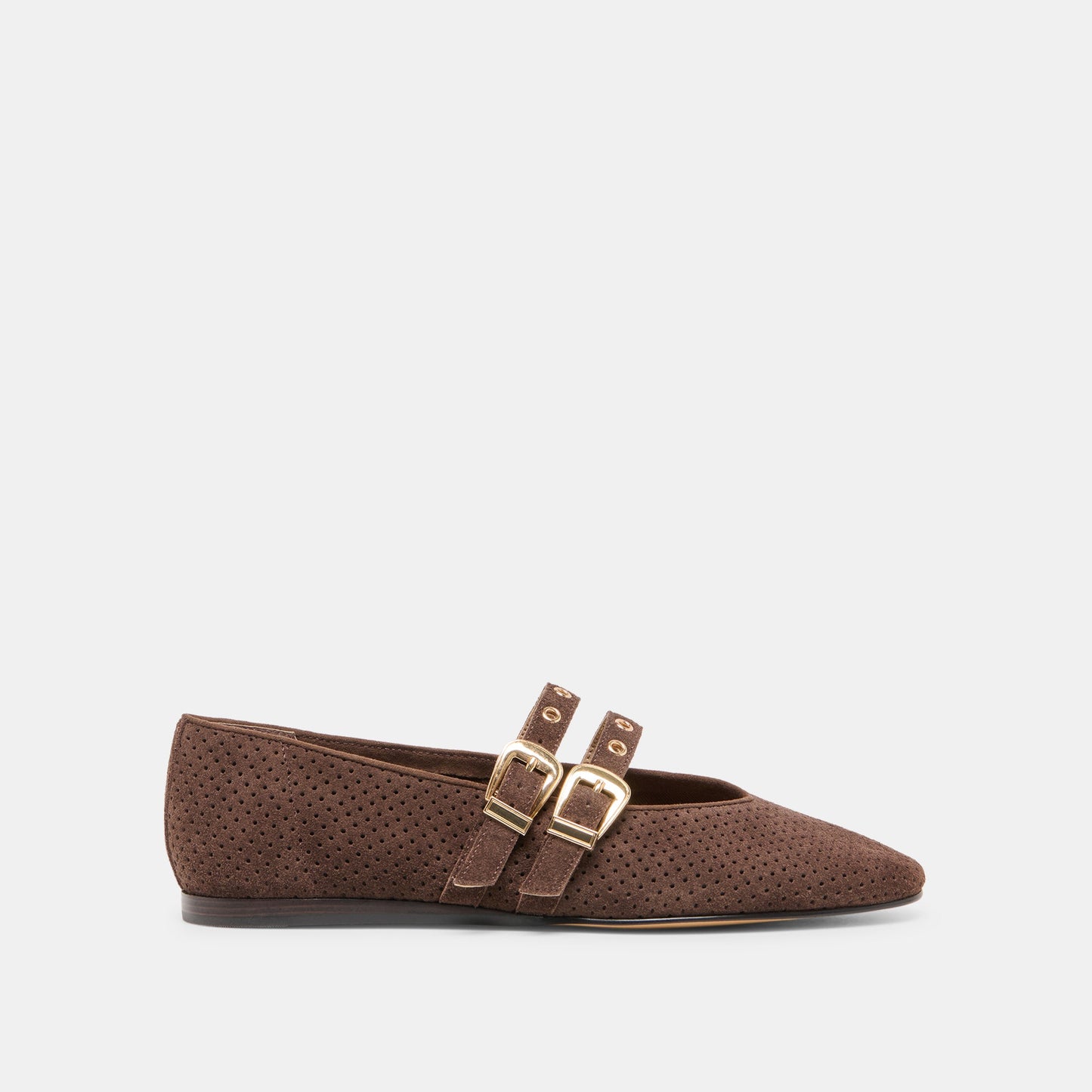 Dolce Vita Baylee Grommet Ballet Flats Perforated Suede