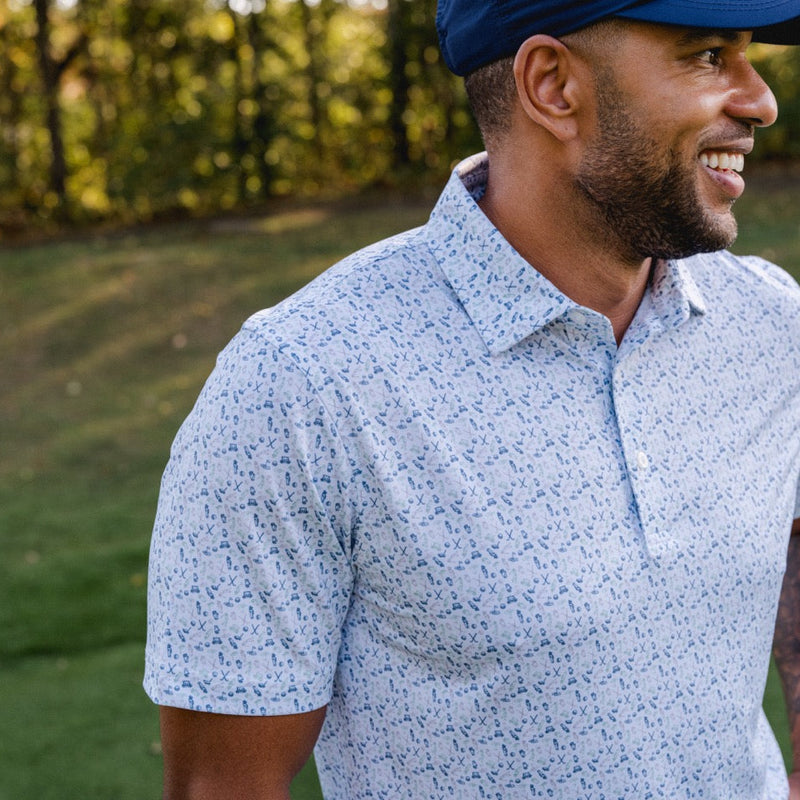 GenTeal Caddie's Choice Printed Performance Polo