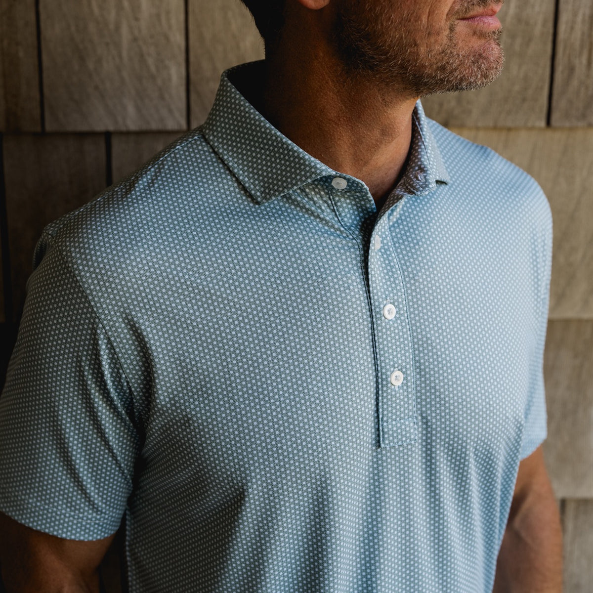 GenTeal Portview Printed Performance Polo