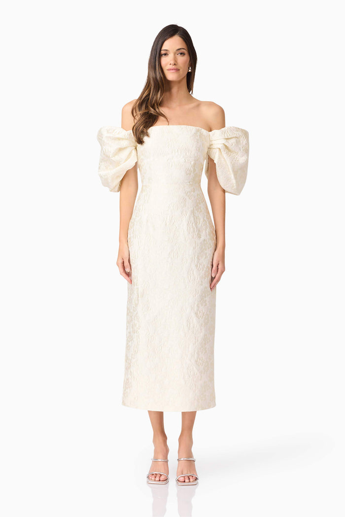 Elliatt Galadirel Midi Dress Ivory / X-Small