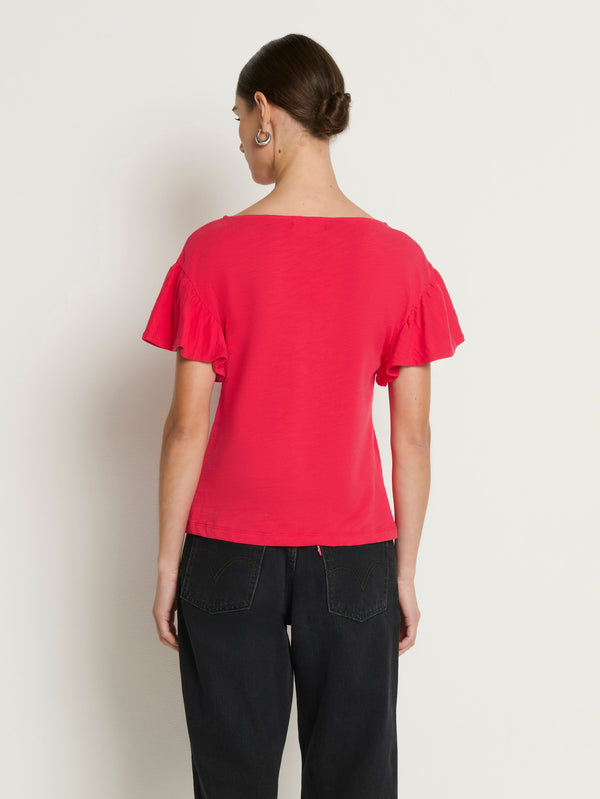 Nation Emmy Flutter Sleeve Top