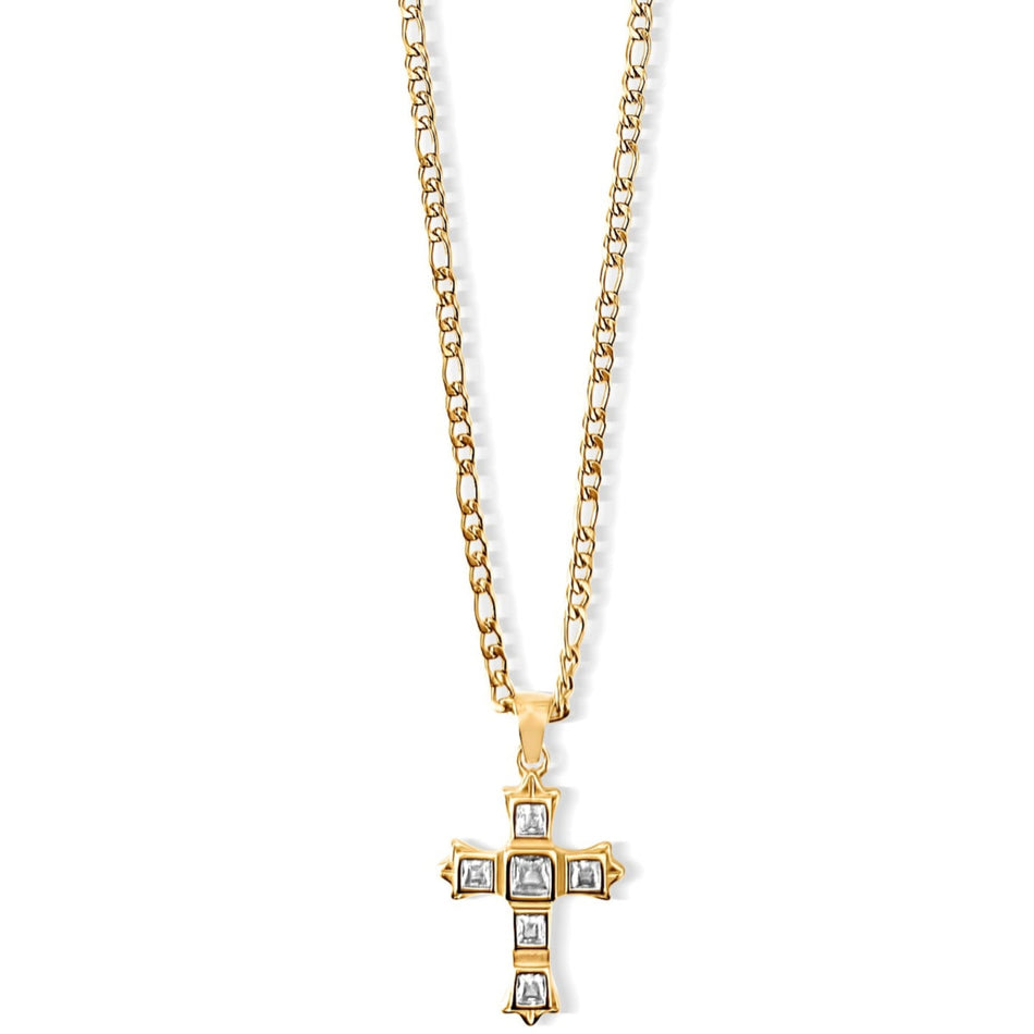 Ellie Vail Maren Figaro Chain Cross Chain Necklace