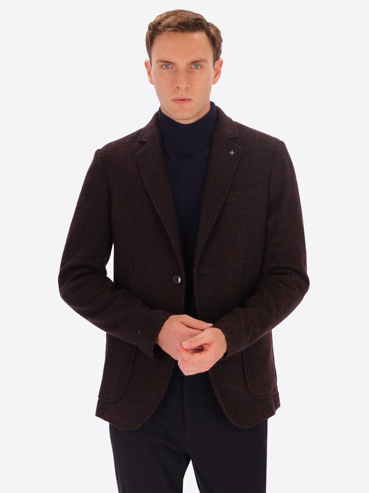 Distretto 12 Melange Faux Soild Wool Blend Jacket Bristol