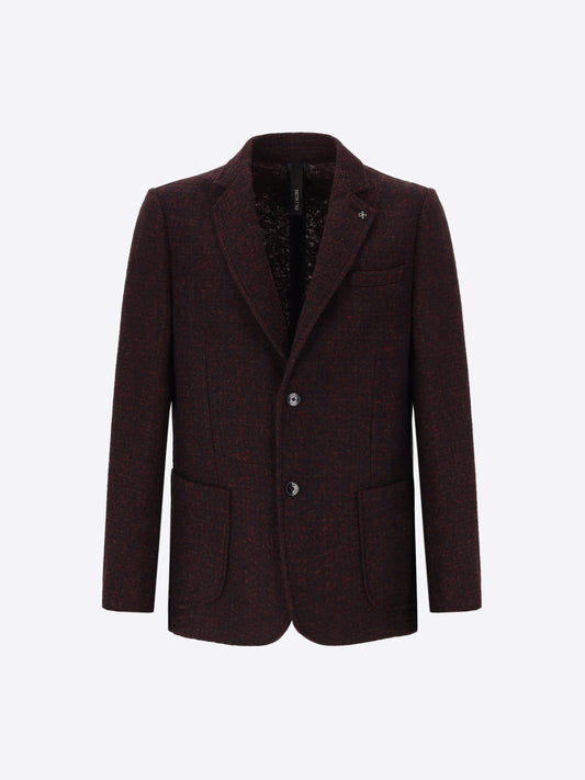Distretto 12 Melange Faux Soild Wool Blend Jacket Bristol