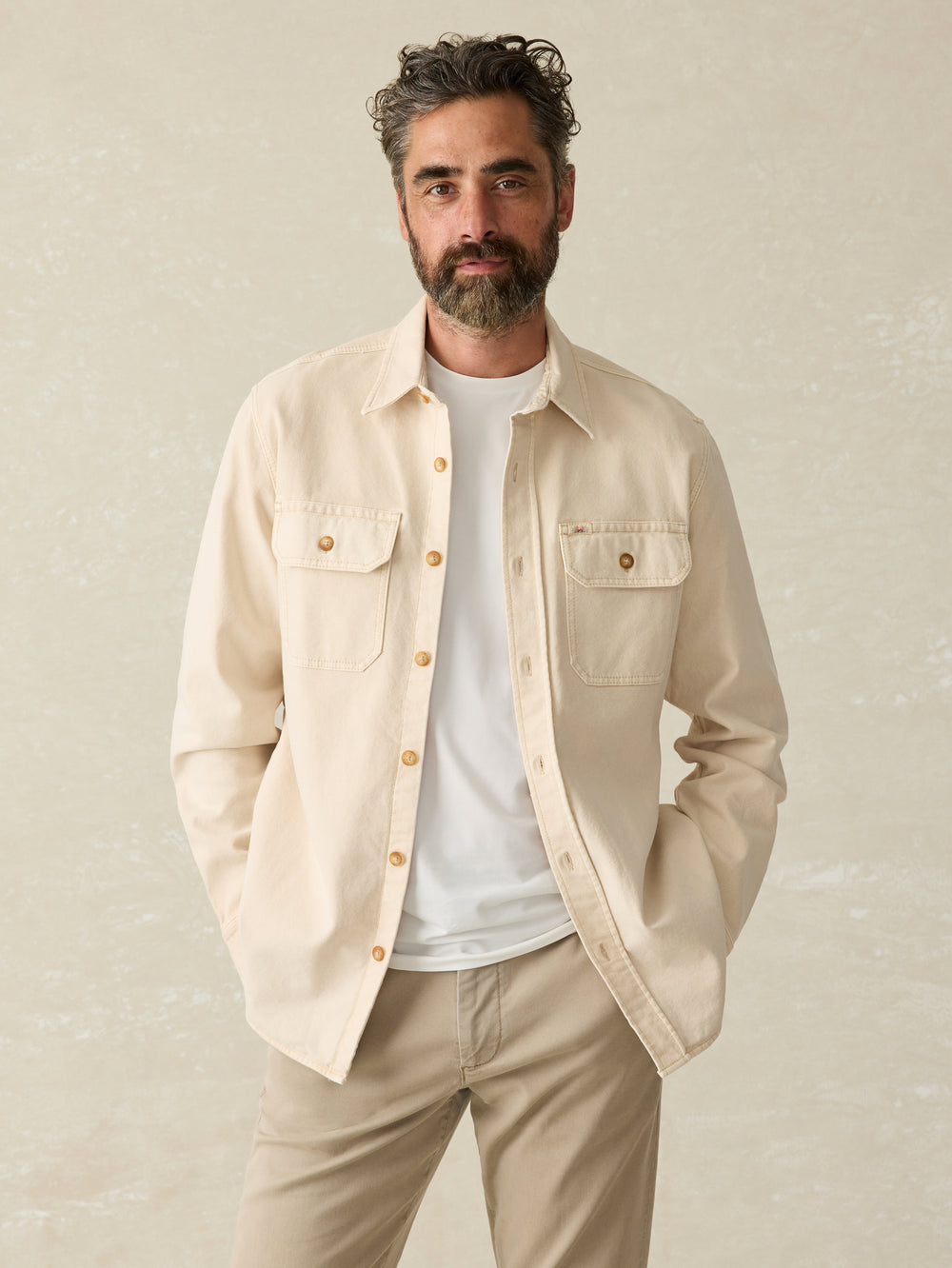 Faherty Men's Sunwashed CPO