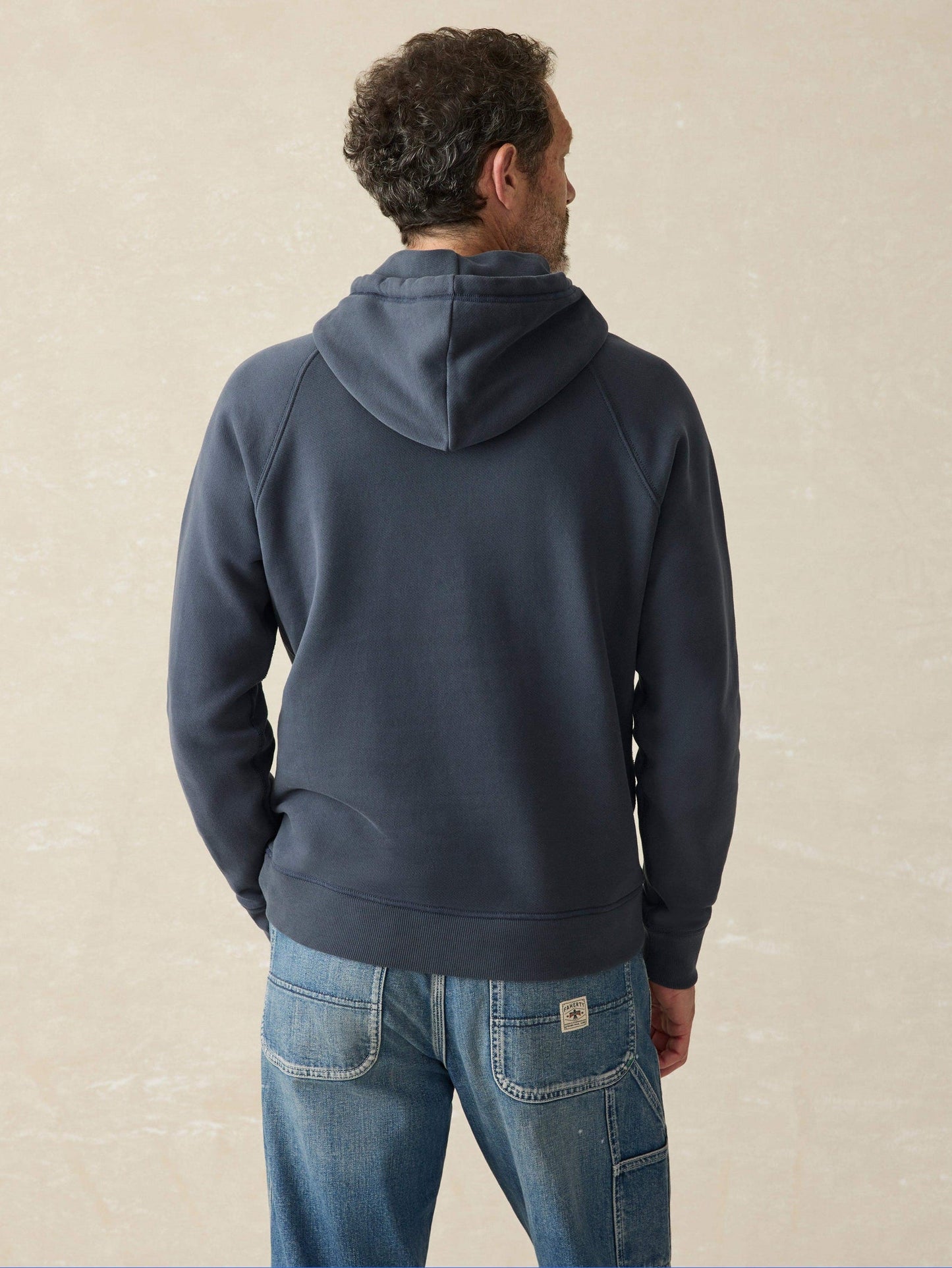 Faherty Men's High Standard Fleece Hood (Blue Nights)