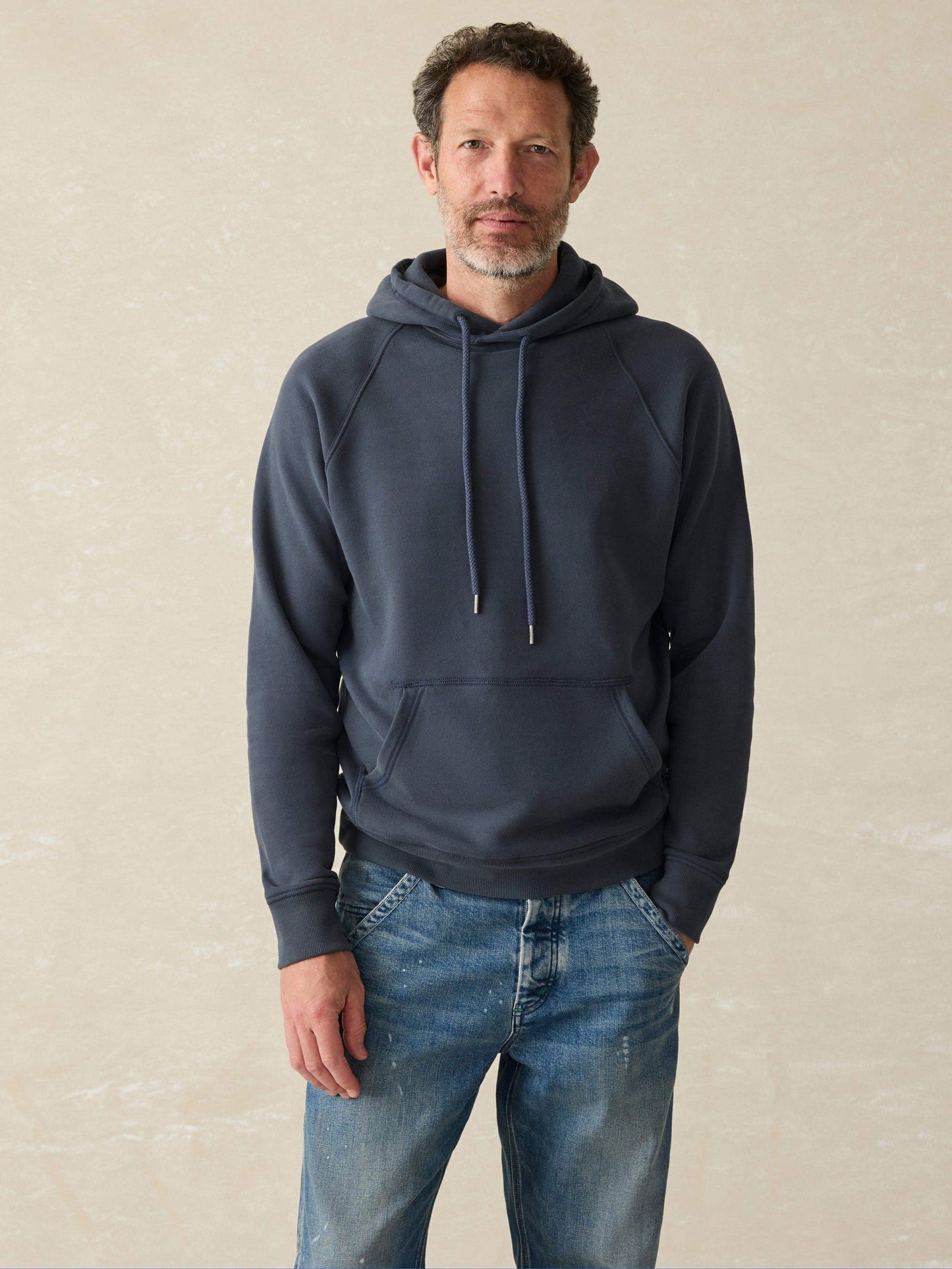 Faherty Men's High Standard Fleece Hood (Blue Nights)