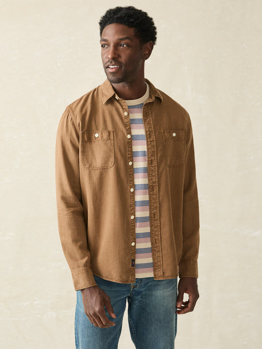 Faherty Men's Tried And True Chambray Workshirt