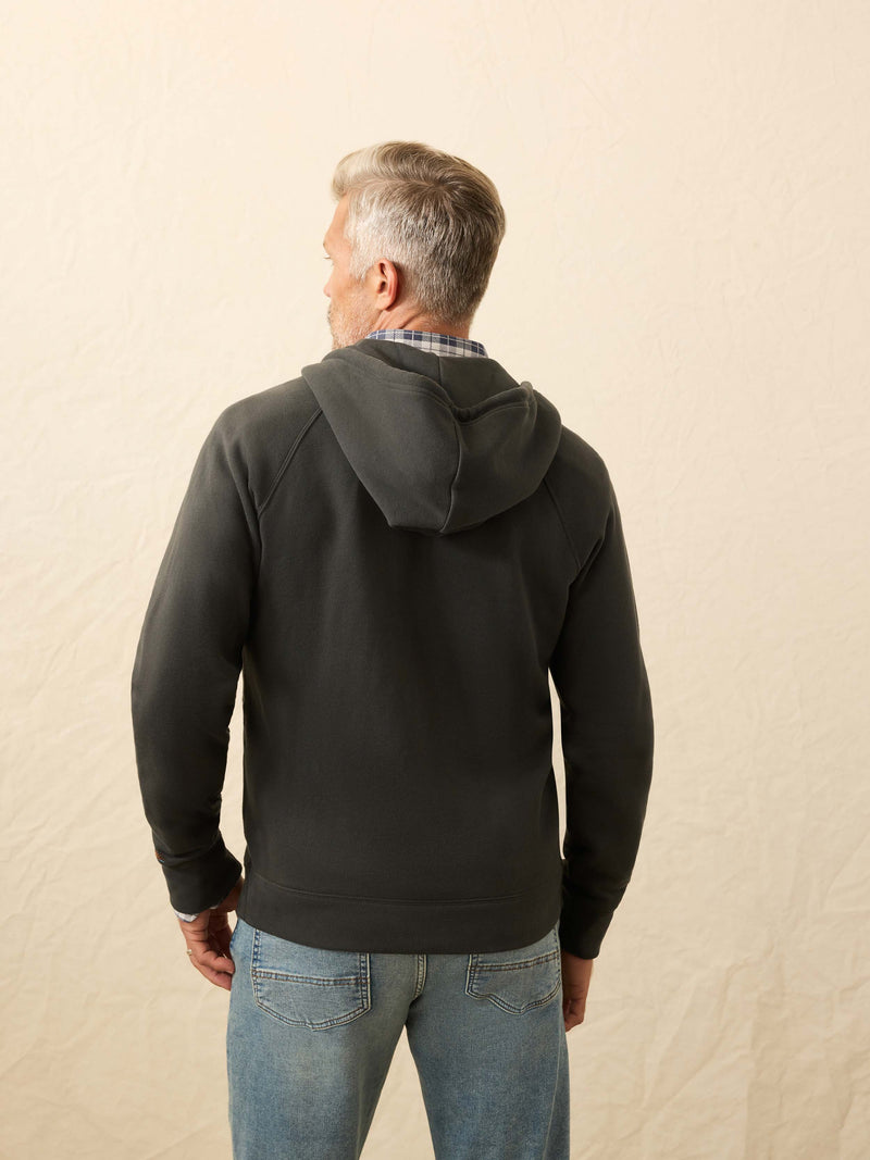 Faherty Men's High Standard Fleece Zip Hoodie