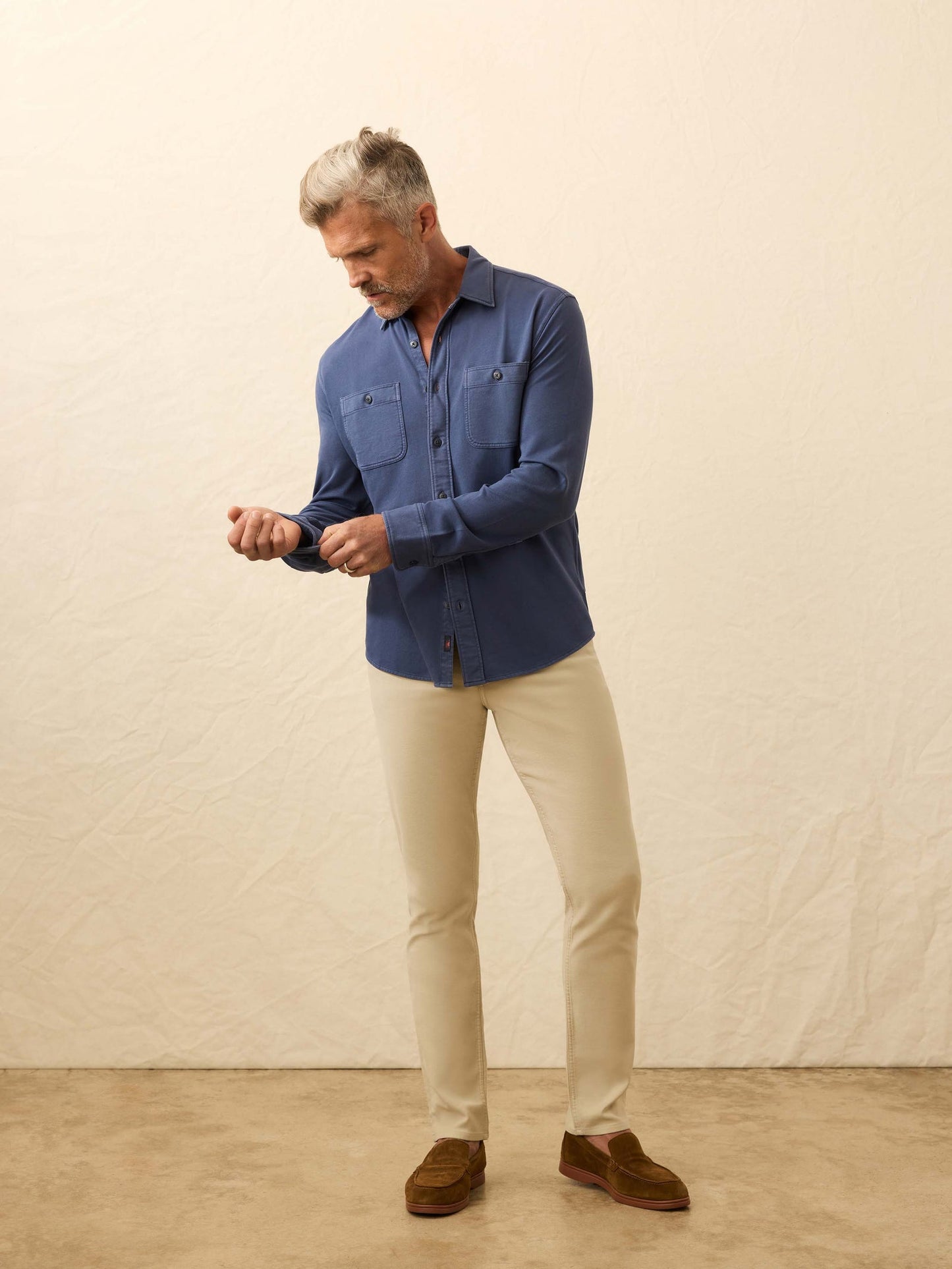 Faherty Men's Field Knit Utility Shirt