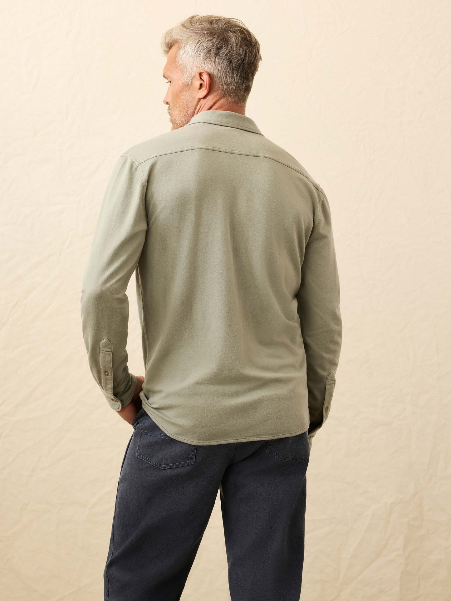 Faherty Men's Field Knit Utility Shirt