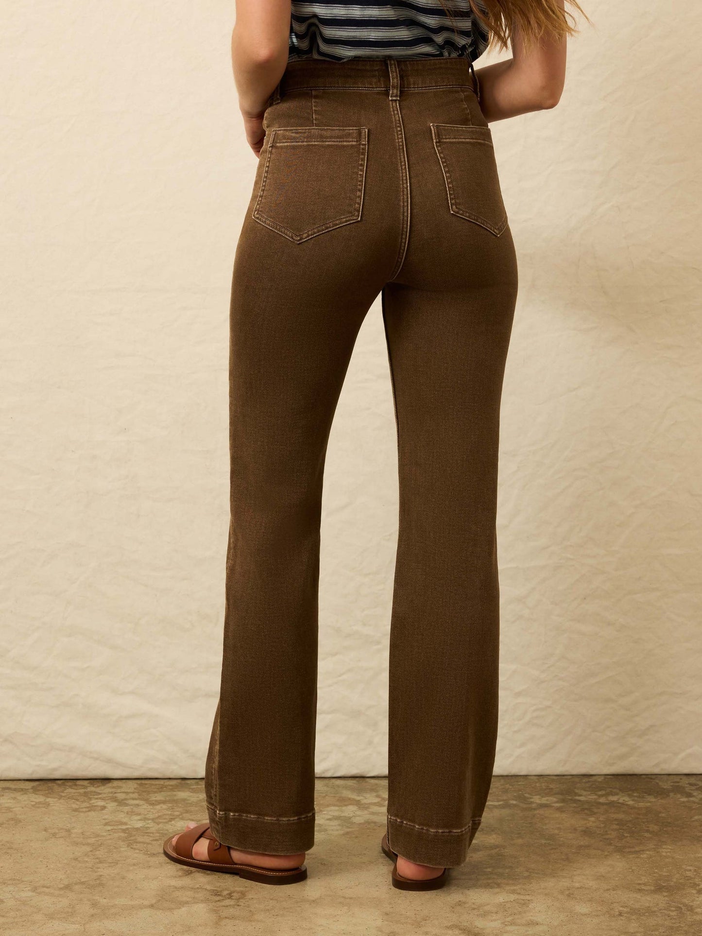 Faherty Women's Stretch Terry Patch Pocket Pant