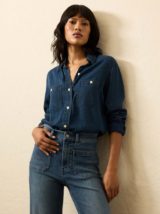 Faherty Women's Tried & True Chambray Class Shirt