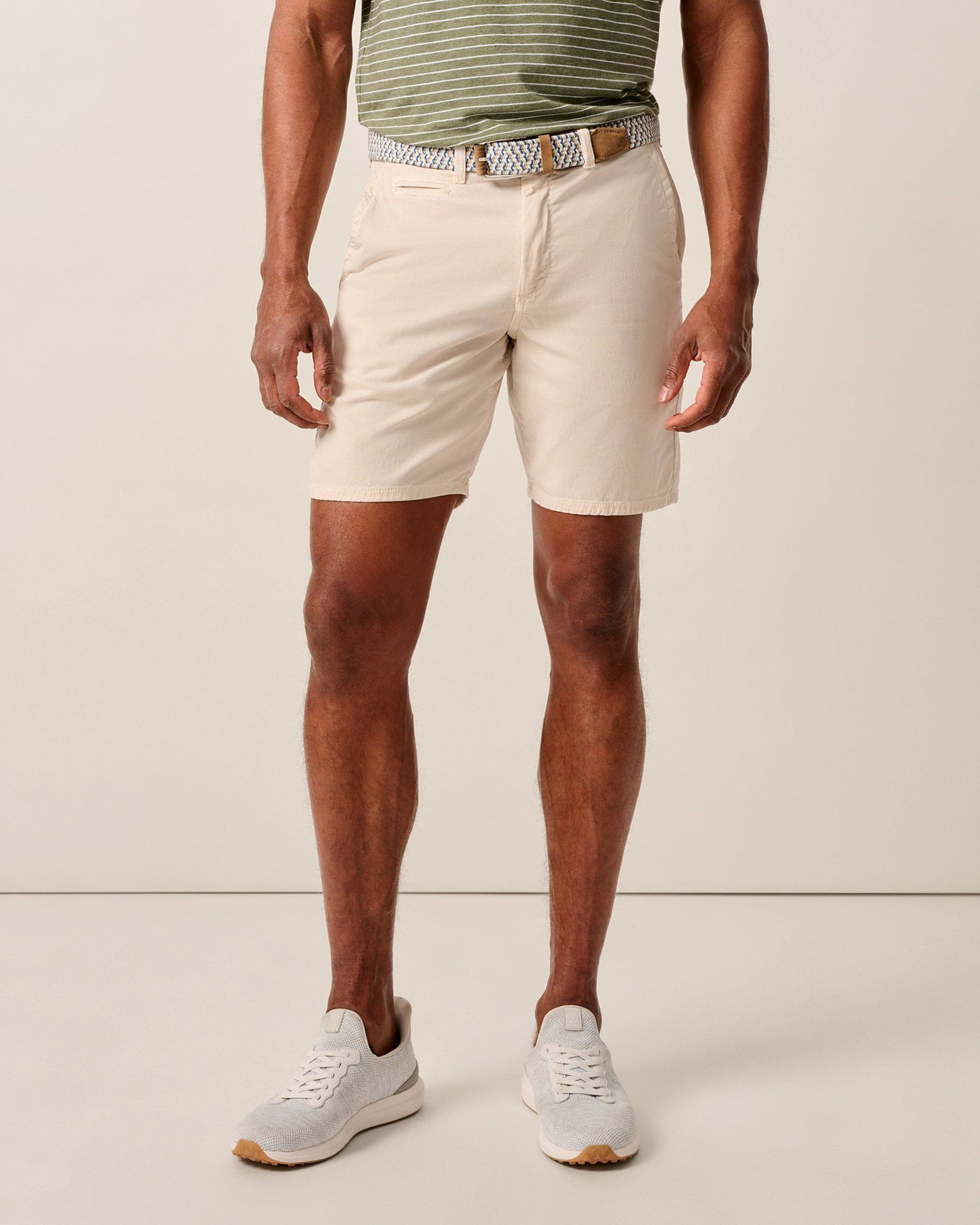 Johnnie-O Nassau Cotton Blend Shorts 7"