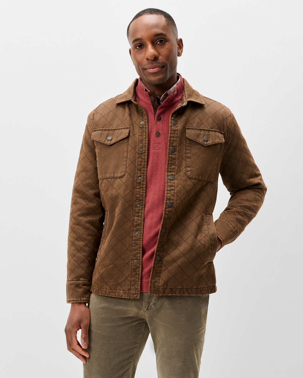 Johnnie-O Men's Quilted Chore Coat