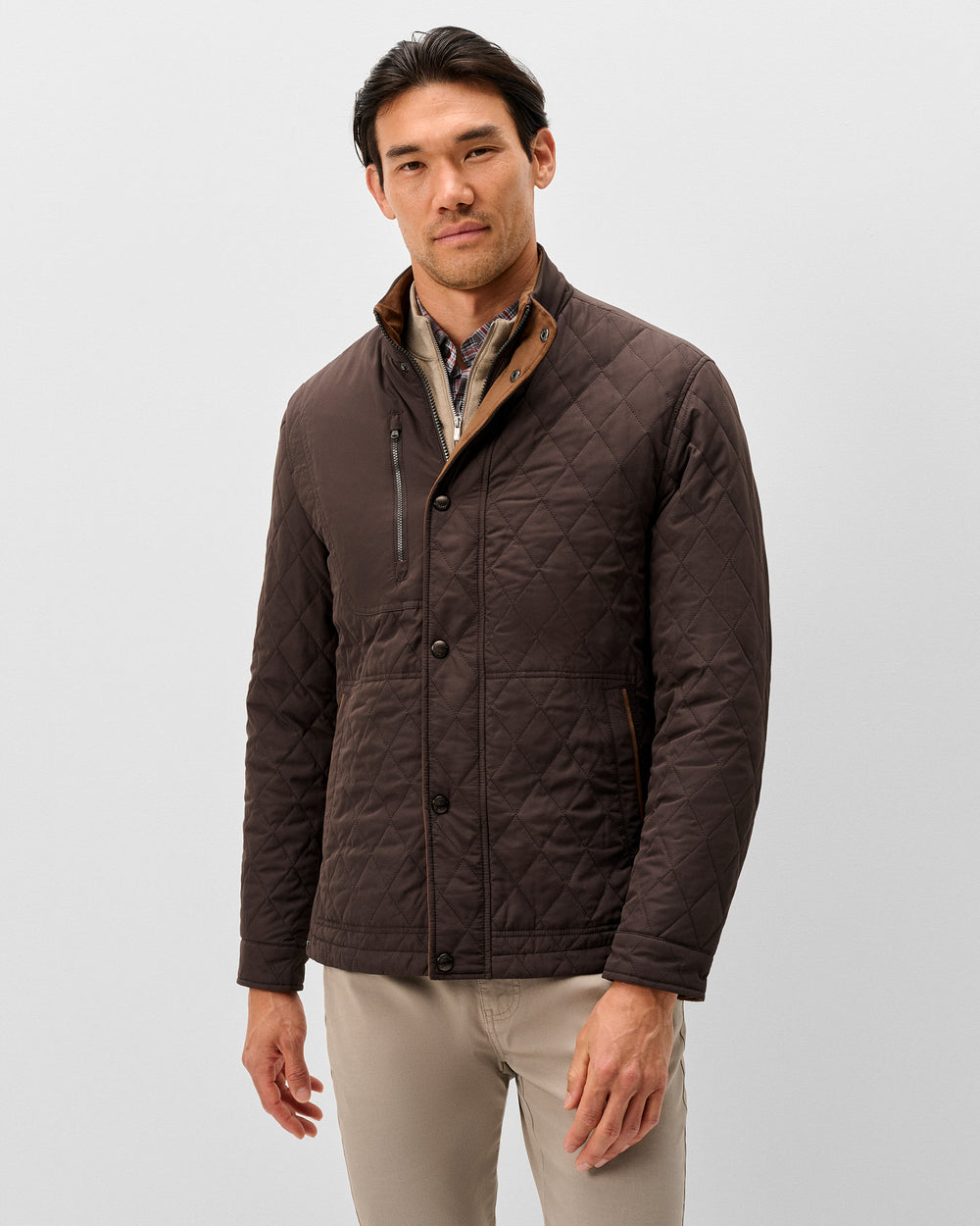 Johnnie-O Men's Juno Quilted Snap Jacket