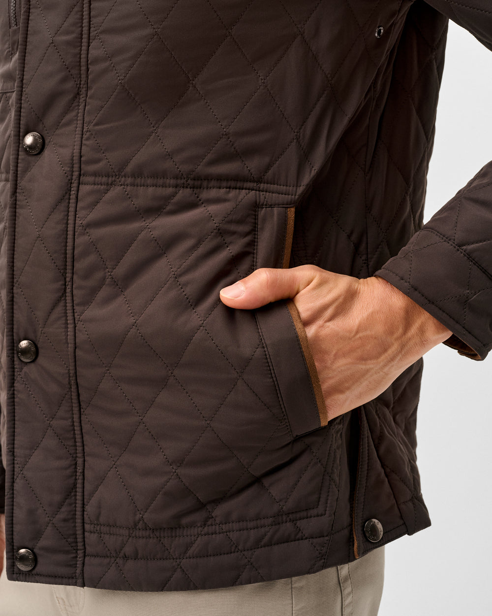 Johnnie-O Men's Juno Quilted Snap Jacket