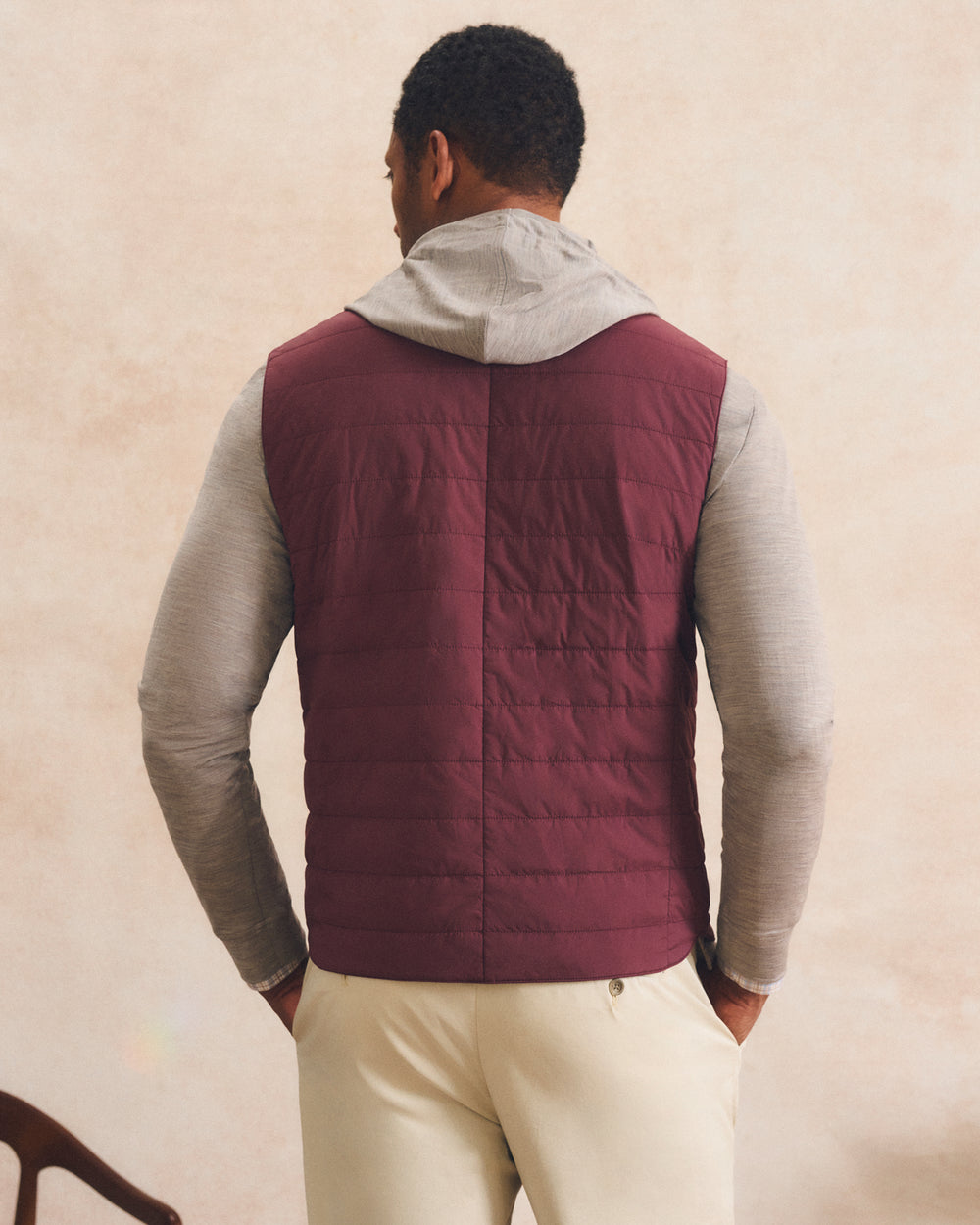 Johnnie-O Men's Bauer Snap Front Quilted Vest
