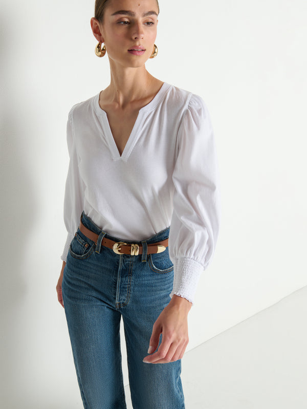 Nation Flora Peasant Tee