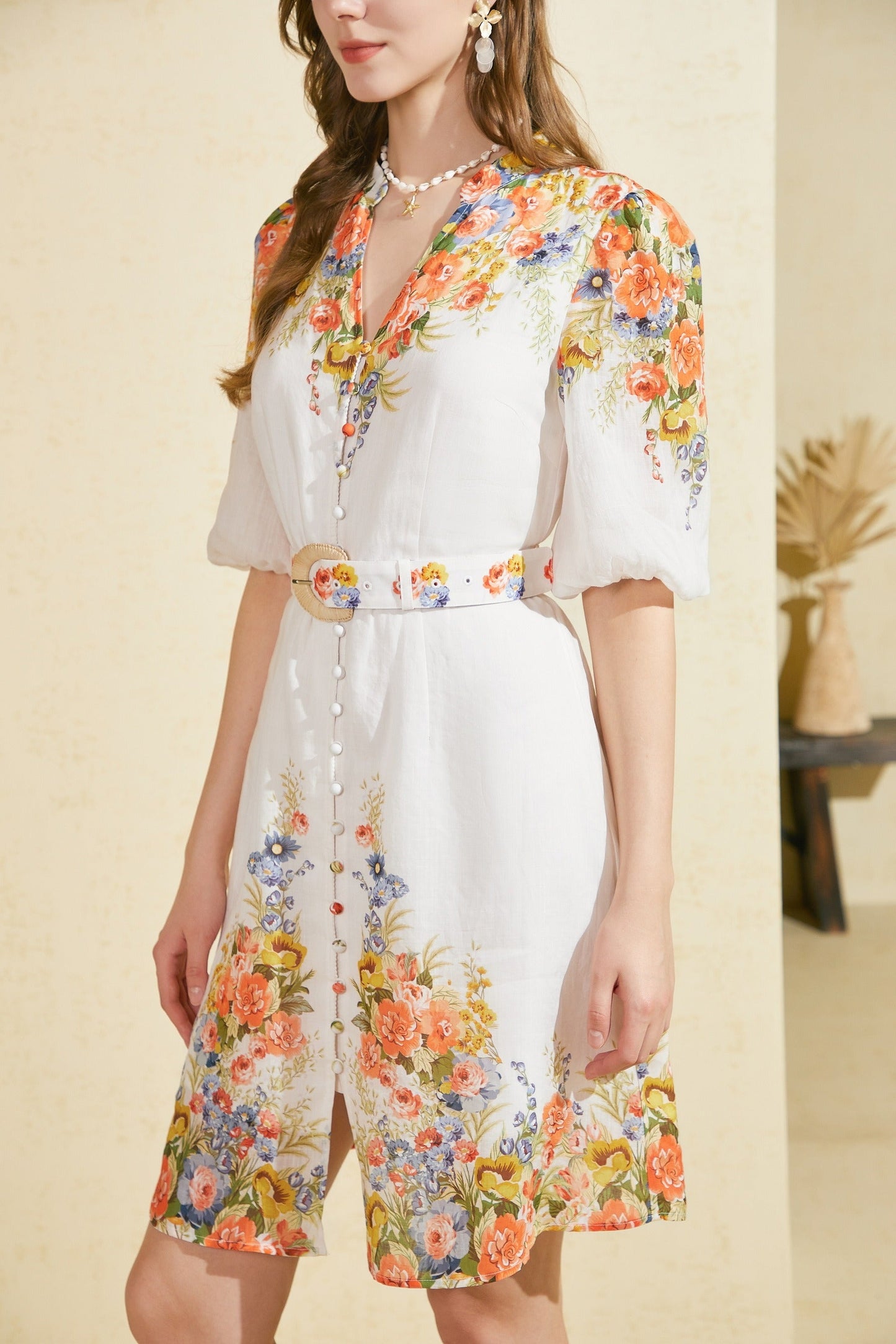 G.D.S. Perla Printed Short Dress