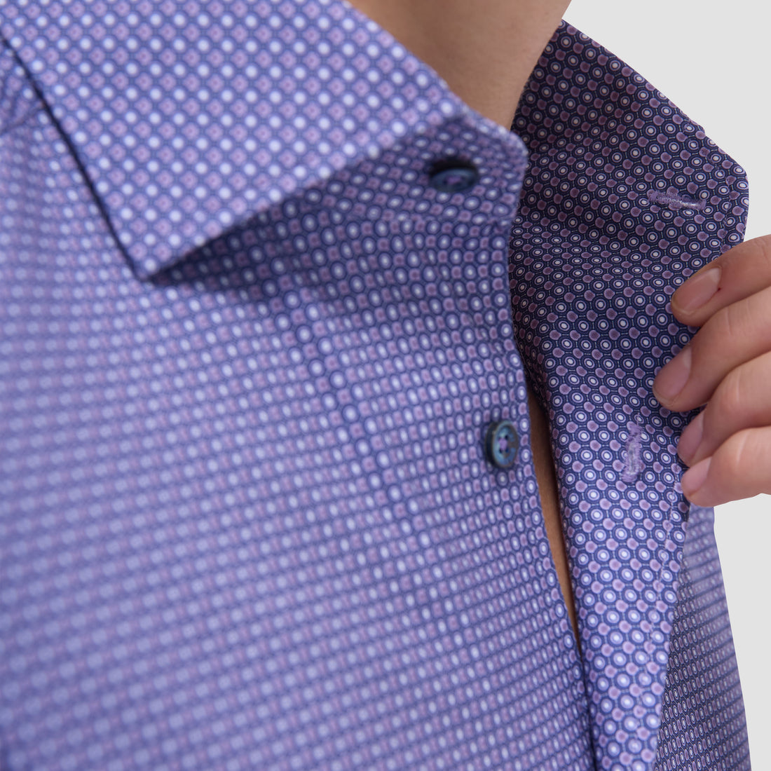 Bugatchi Devon Geometric OoohCotton® Shirt