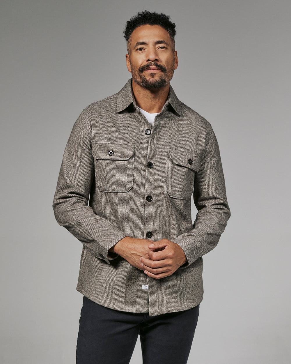 7 Diamonds Men's Generation Herringbone Shacket