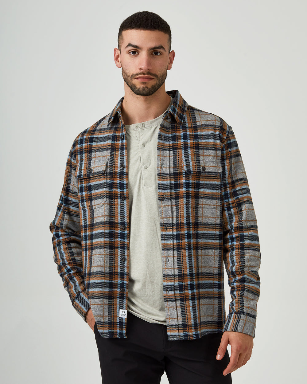 7 Diamonds Men's Generation 4 Way Stretch Plaid Shirt