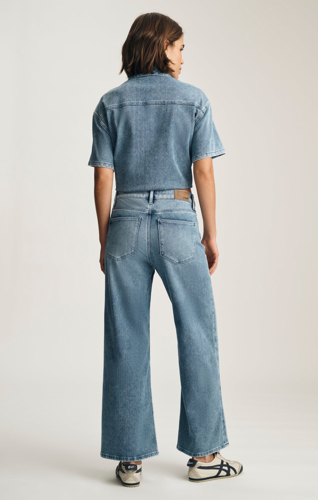 Mavi Women's Paloma Mid Rise Wide Leg Jean