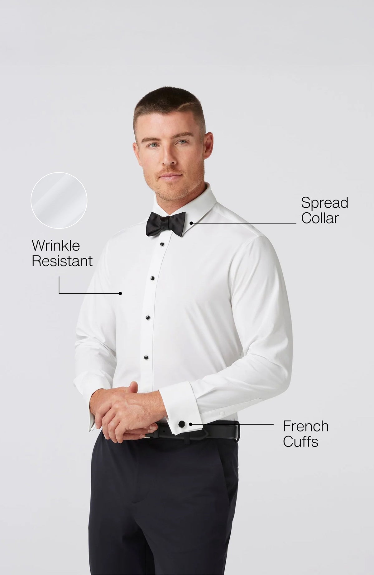 Mizzen + Main Leeward Tuxedo Dress Shirt