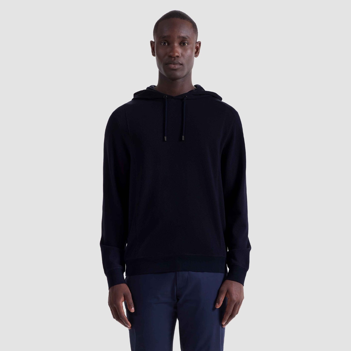Bugatchi Pique Hoodie Pullover