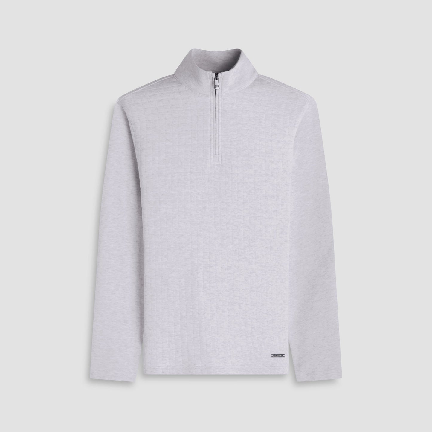 Bugatchi Heathered Waffle Knit Quarter Zip