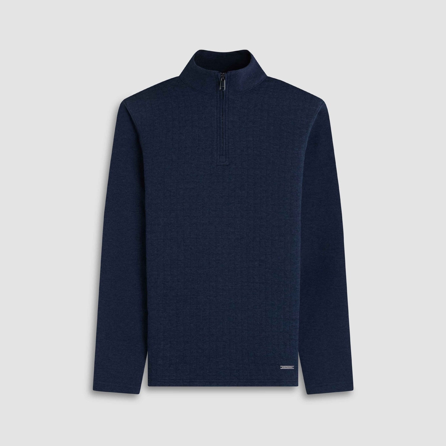 Bugatchi Heathered Waffle Knit Quarter Zip
