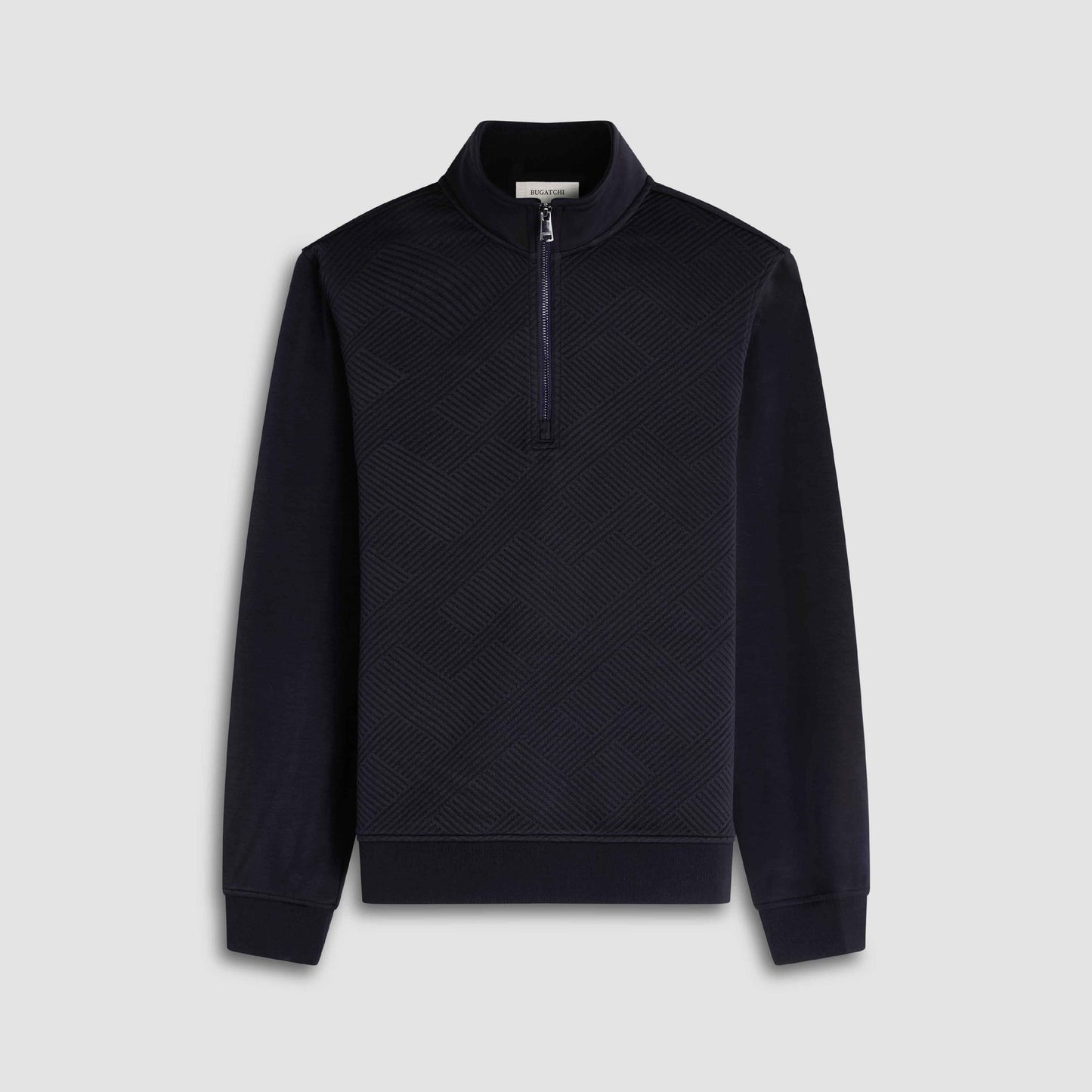 Bugatchi Soft Touch Geometric Performance Quarter Zip