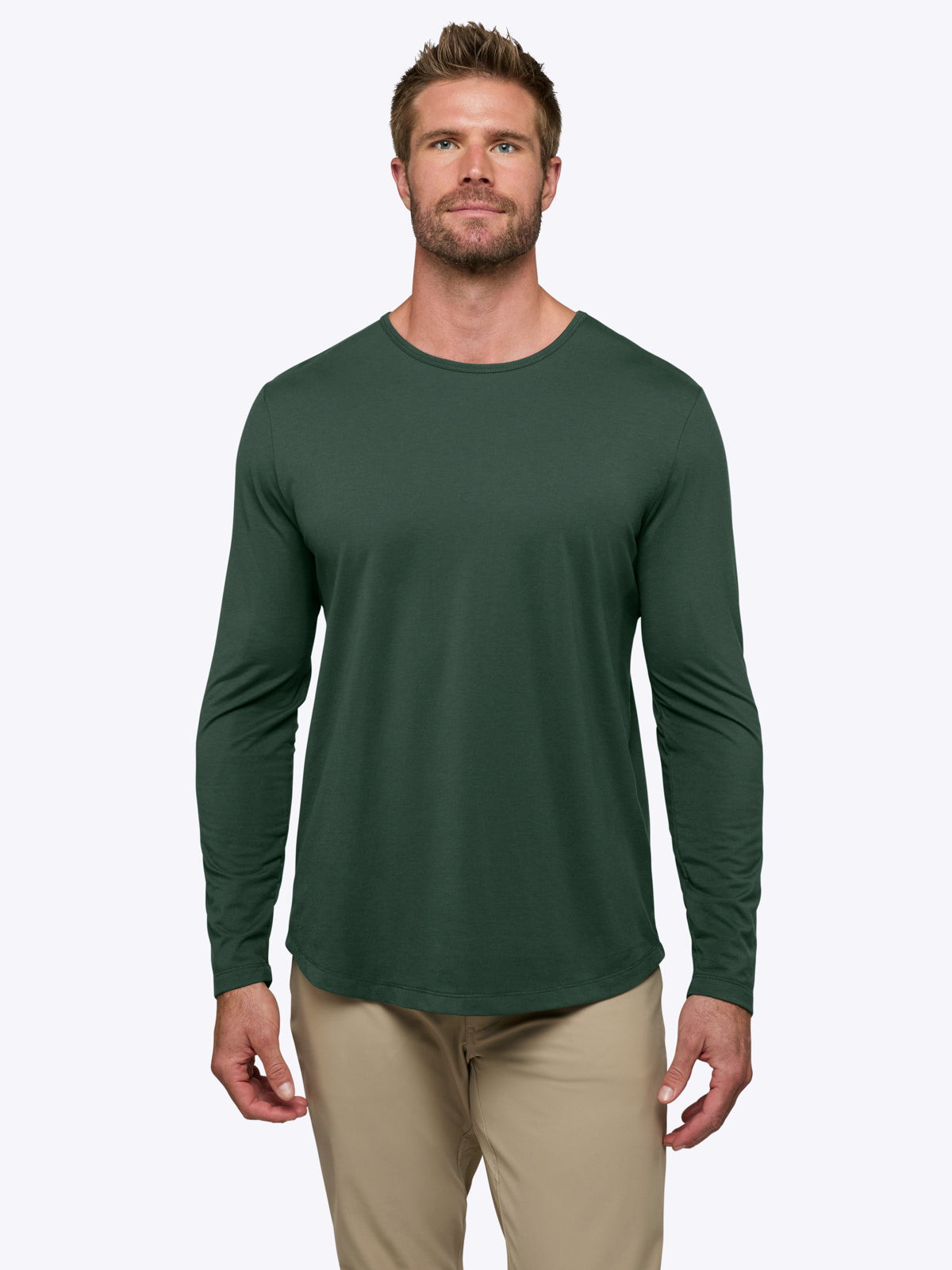 Cuts Men's AO Long Sleeve Curve-Hem Tee