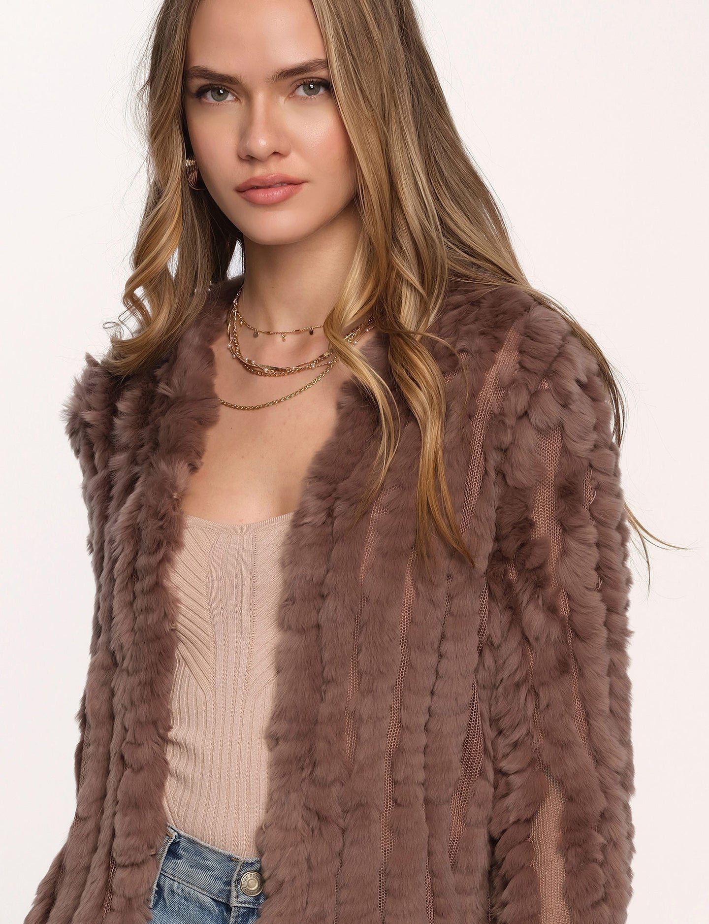 Heartloom rosa fur jacket best sale