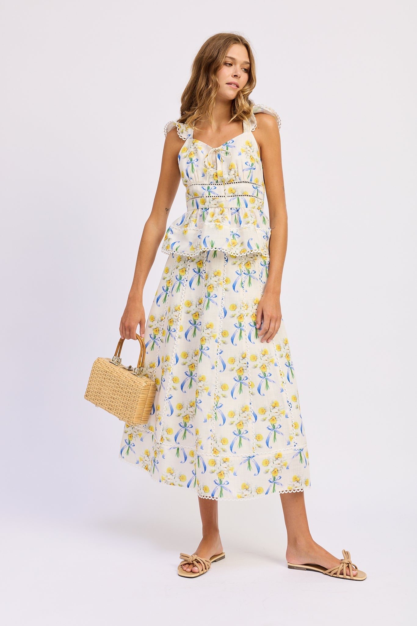 En Saison Audrey Midi Skirt