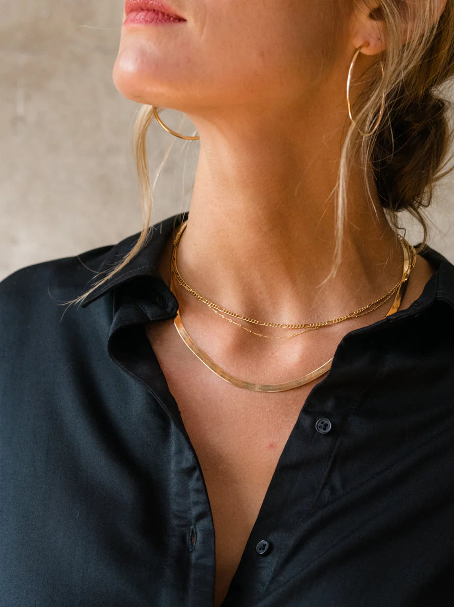 Able Herringbone Chain Necklace