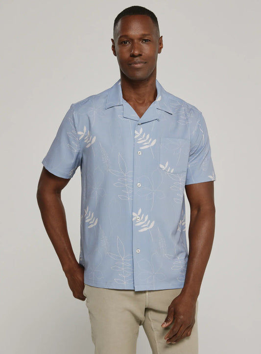 Light Blue 7 Diamonds Ciro Camp Shirt