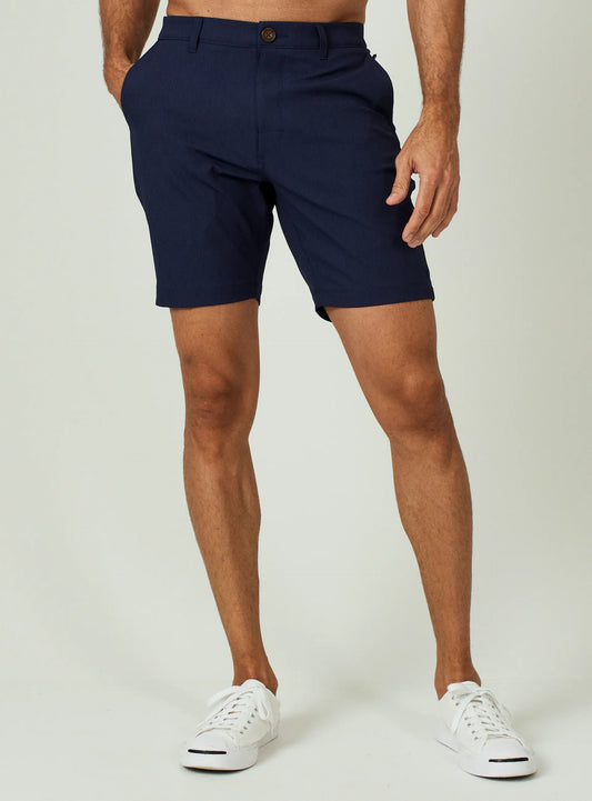 Navy 7 Diamonds Everest Short 8"