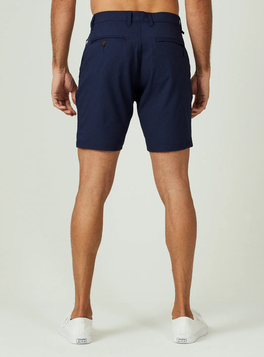 Back of Navy 7 Diamonds Everest Short 8"