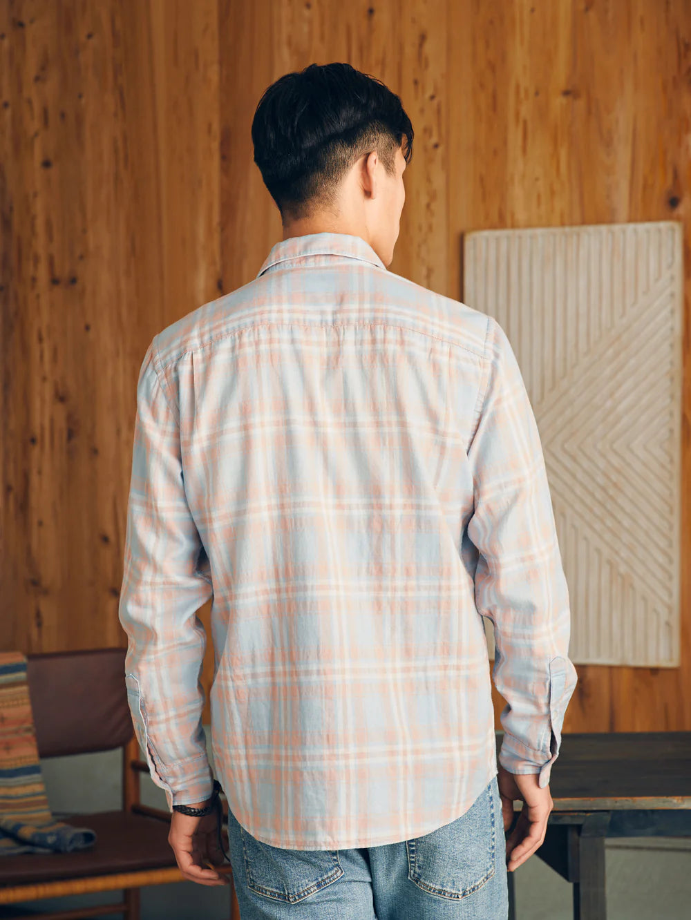 Faherty Men's Sunwashed Chambray Shirt