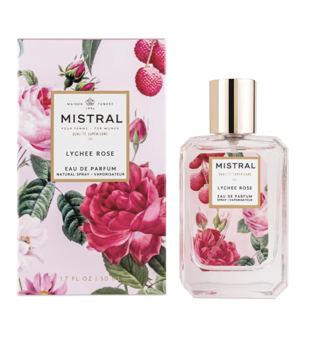 Mistral Women's Lychee Rose 50ML Eau De Parfum