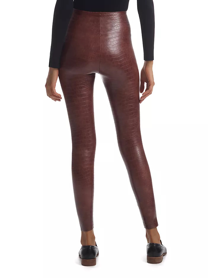 Commando Faux Leather Animal Print Legging